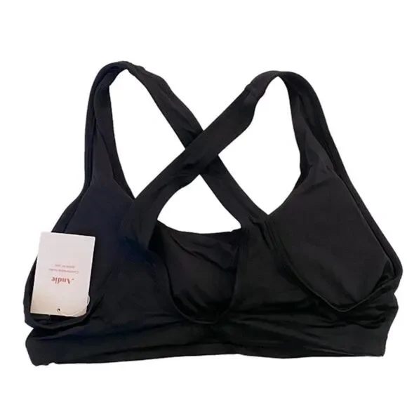 Andie Black Caledonia Criss Cross Back Bikini Top Sz S NWT - Picture 11 of 14